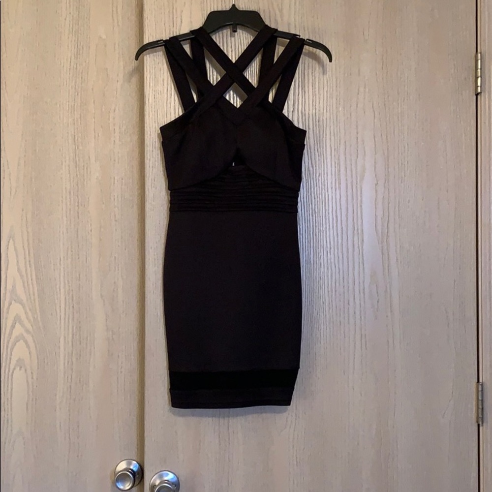 Black cocktail dress